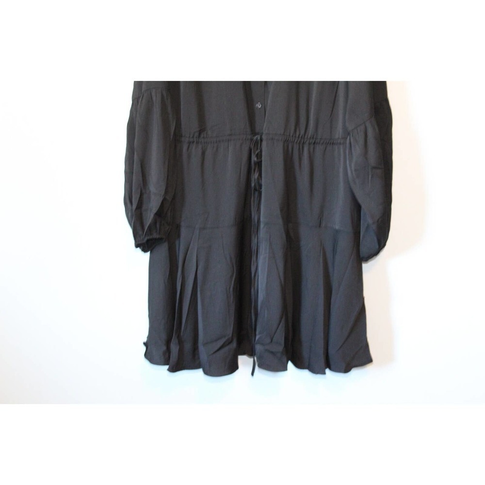 NWT *READ NOTE* City Chic Flounce Shirt Dress Black Plus Size 22 XL H14235 - Picture 3 of 12